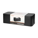 Organizator de cabluri VIRONE L CB-1/B, plastic, negru fotografia produsului View 2 S