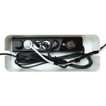 Organizator de cabluri VIRONE L CB-1/W, plastic, alb fotografia produsului View 6 S