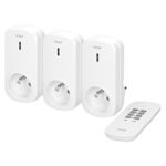 Set 3 prize wireless VIRONE RS-3(GS), 230V, 1000W, schuko, IP20, telecomanda, alb fotografia produsului