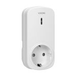 Priza wireless VIRONE RS-5GS, 1000W, schuko, IP20, telecomanda, alb fotografia produsului View 3 S