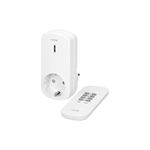 Priza wireless VIRONE RS-5GS, 1000W, schuko, IP20, telecomanda, alb fotografia produsului