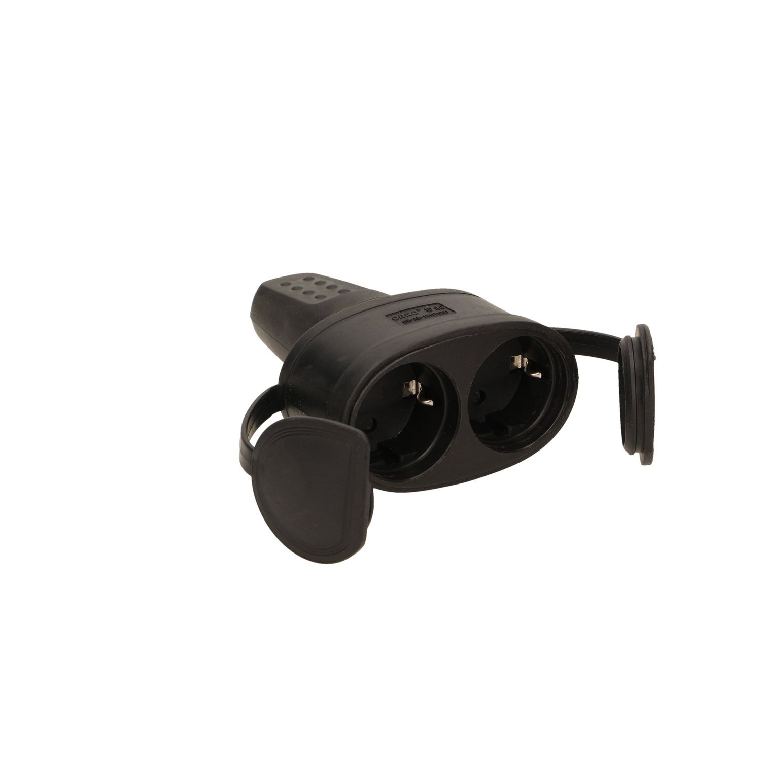 Cupla dubla de cauciuc, 2XSchucko, 2x250V AC/ 16A; IP 44 fotografia produsului