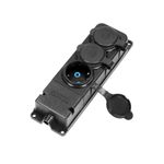 Priza tripla cauciuc aplicata pentru exterior 16A IP44 fotografia produsului