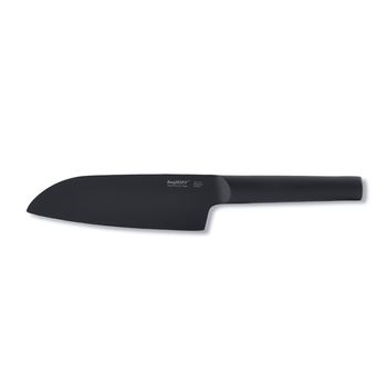 Cutit Santoku BergHOFF-RON, otel cromat, 16 cm, negru