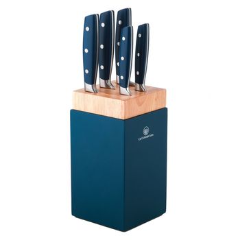 Set cutite Carl Schmidt Sohn-Kamen, otel inoxidabil/lemn, argintiu/albastru