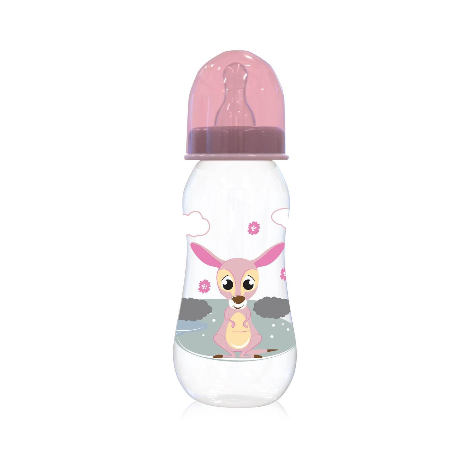 Biberon cu capac, 0 luni+, 250 ml, Pink fotografia produsului