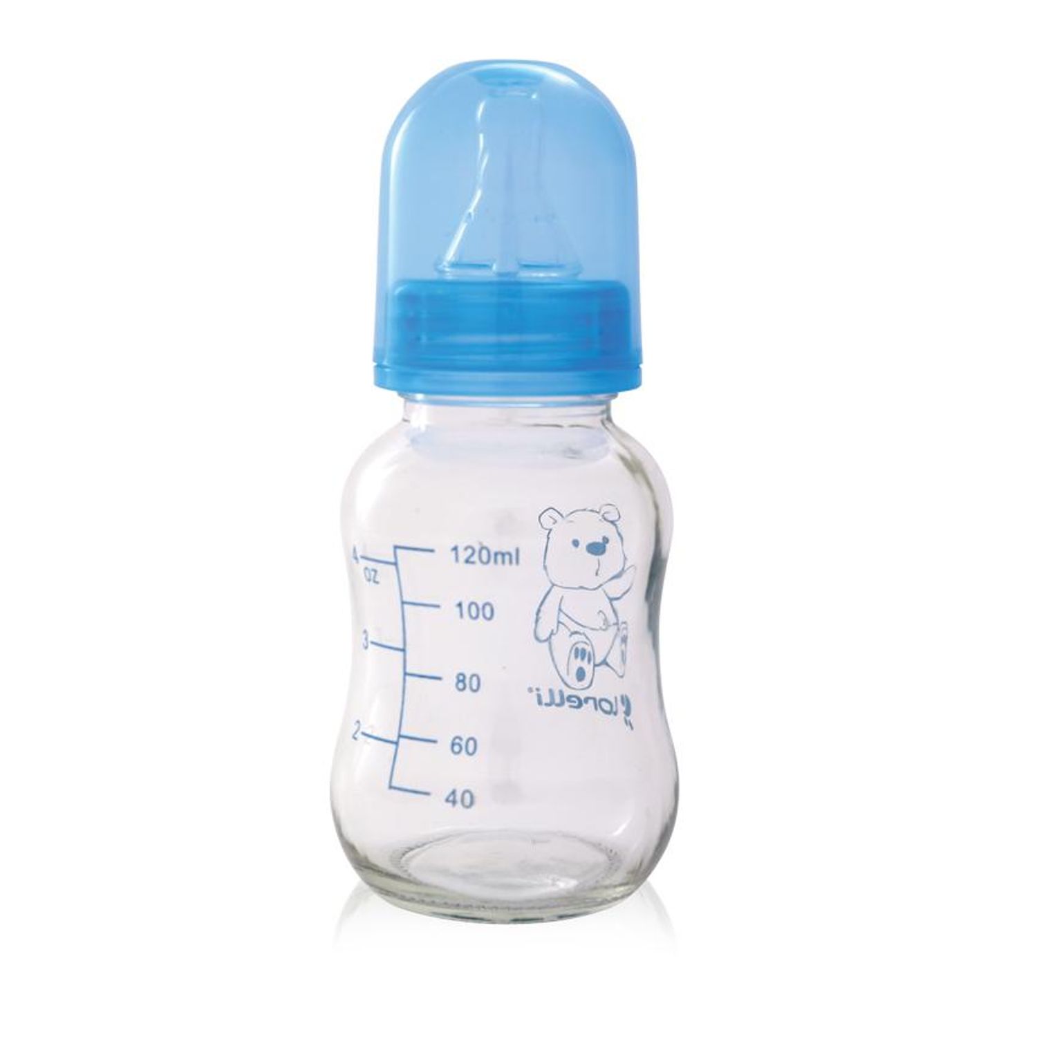 Biberon din sticla 120 ml, Blue fotografia produsului