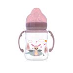 Biberon cu gatul larg si cu manere 250 ml , Pink fotografia produsului