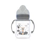 Biberon cu gatul larg si cu manere 250 ml , Grey fotografia produsului