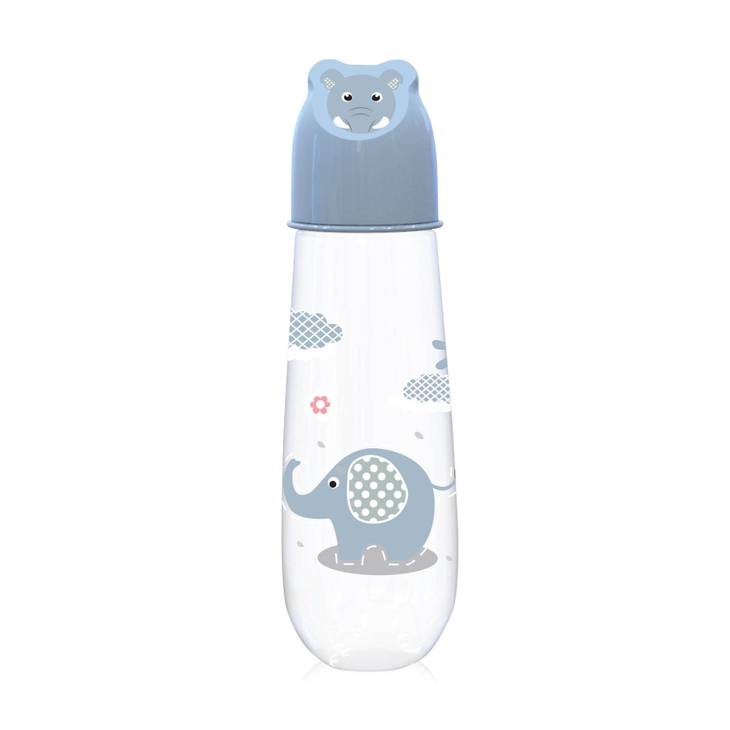 Biberon Animals, 250 ml, capac decorat, 0 luni+, Moonlight Blue fotografia produsului