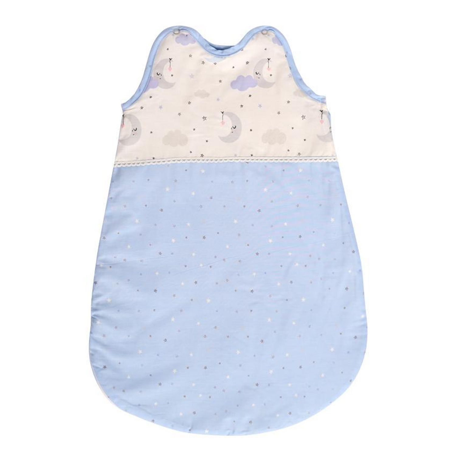 Sac de dormit de iarna, 0-6 luni, Moon & Stars Blue fotografia produsului