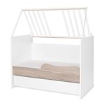 Patut modular multifunctional, 5 confirgurari diferite, 190 x 72 cm, Multi, White & Coffee fotografia produsului View 3 S