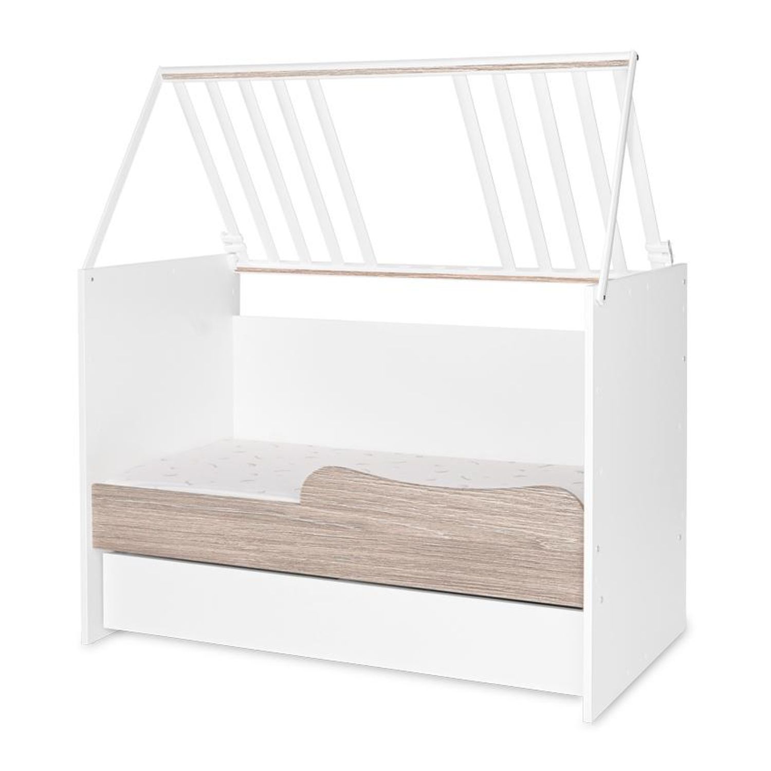 Patut modular multifunctional, 5 confirgurari diferite, 190 x 72 cm, Multi, White & Coffee fotografia produsului View 3 L