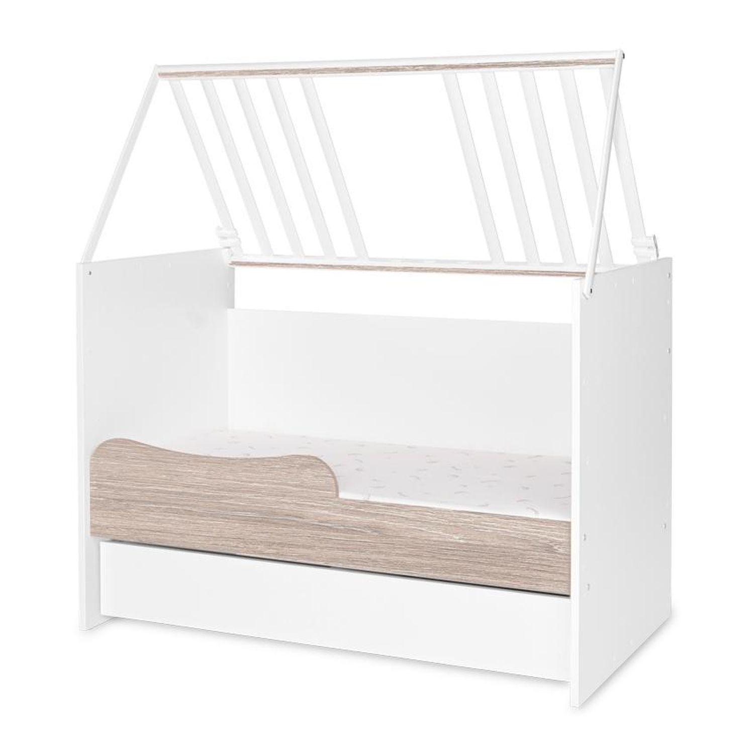 Patut modular multifunctional, 5 confirgurari diferite, 190 x 72 cm, Multi, White & Coffee fotografia produsului View 2 L