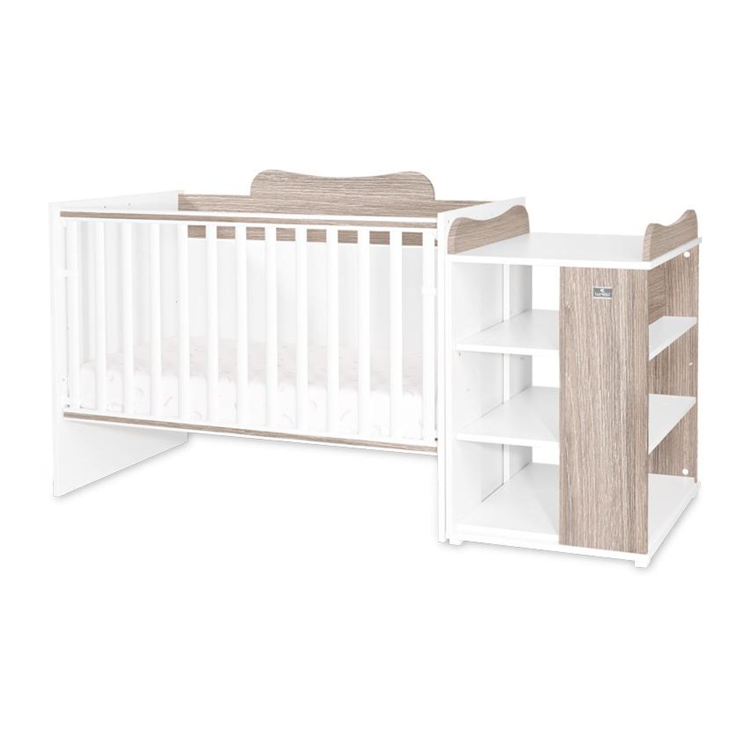 Patut modular multifunctional, 5 confirgurari diferite, 190 x 72 cm, Multi, White & Coffee fotografia produsului View 6 L