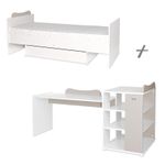 Patut modular multifunctional, 5 confirgurari diferite, 190 x 72 cm, Multi, White & String fotografia produsului View 3 S