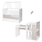 Patut modular multifunctional, 5 confirgurari diferite, 190 x 72 cm, Multi, White & String fotografia produsului View 4 S
