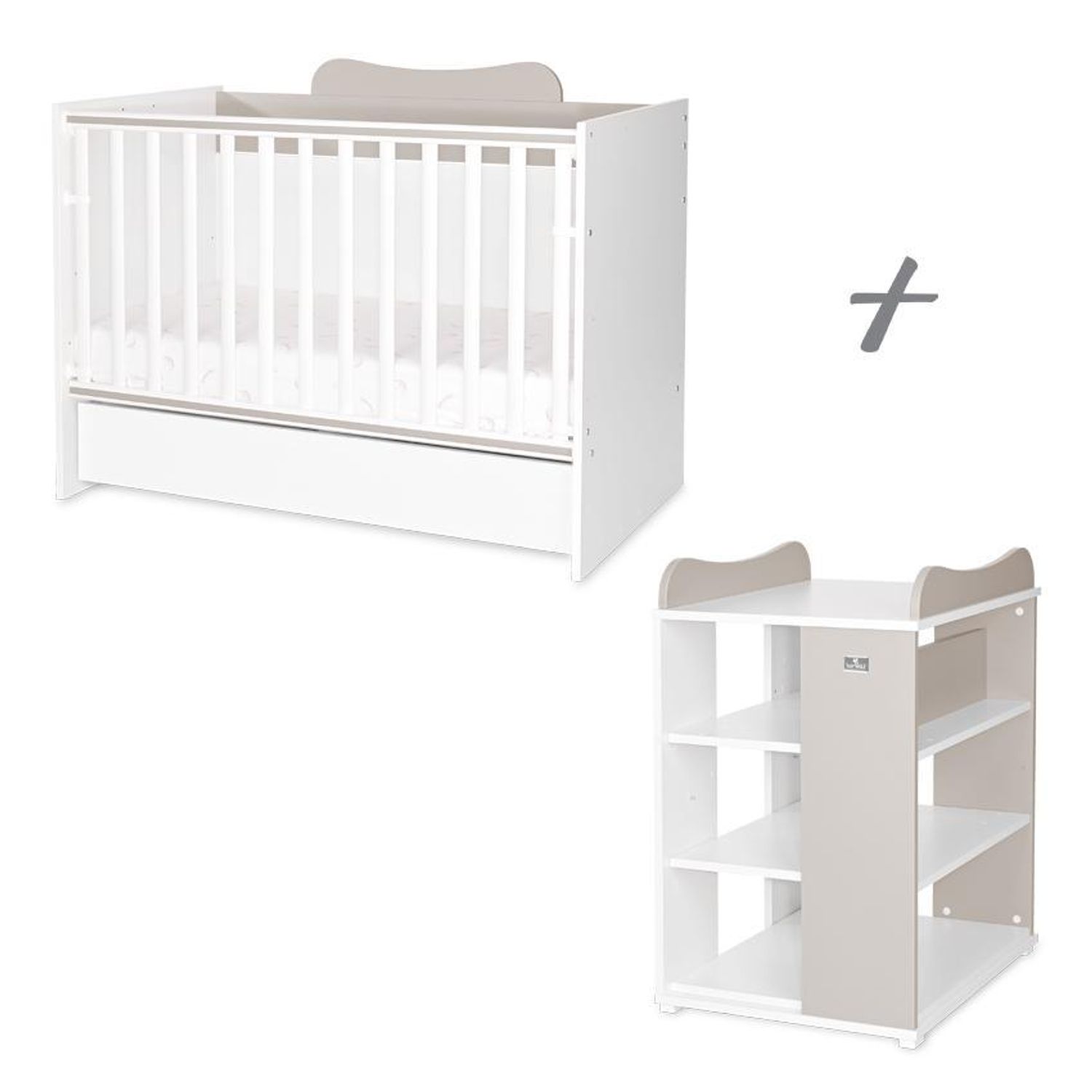 Patut modular multifunctional, 5 confirgurari diferite, 190 x 72 cm, Multi, White & String fotografia produsului