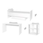 Patut modular multifunctional, 5 confirgurari diferite, 190 x 72 cm, Multi, White & Artwood fotografia produsului View 5 S