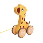 Jucarie de tras cu roti, 9-36 luni, Girafa Orange fotografia produsului