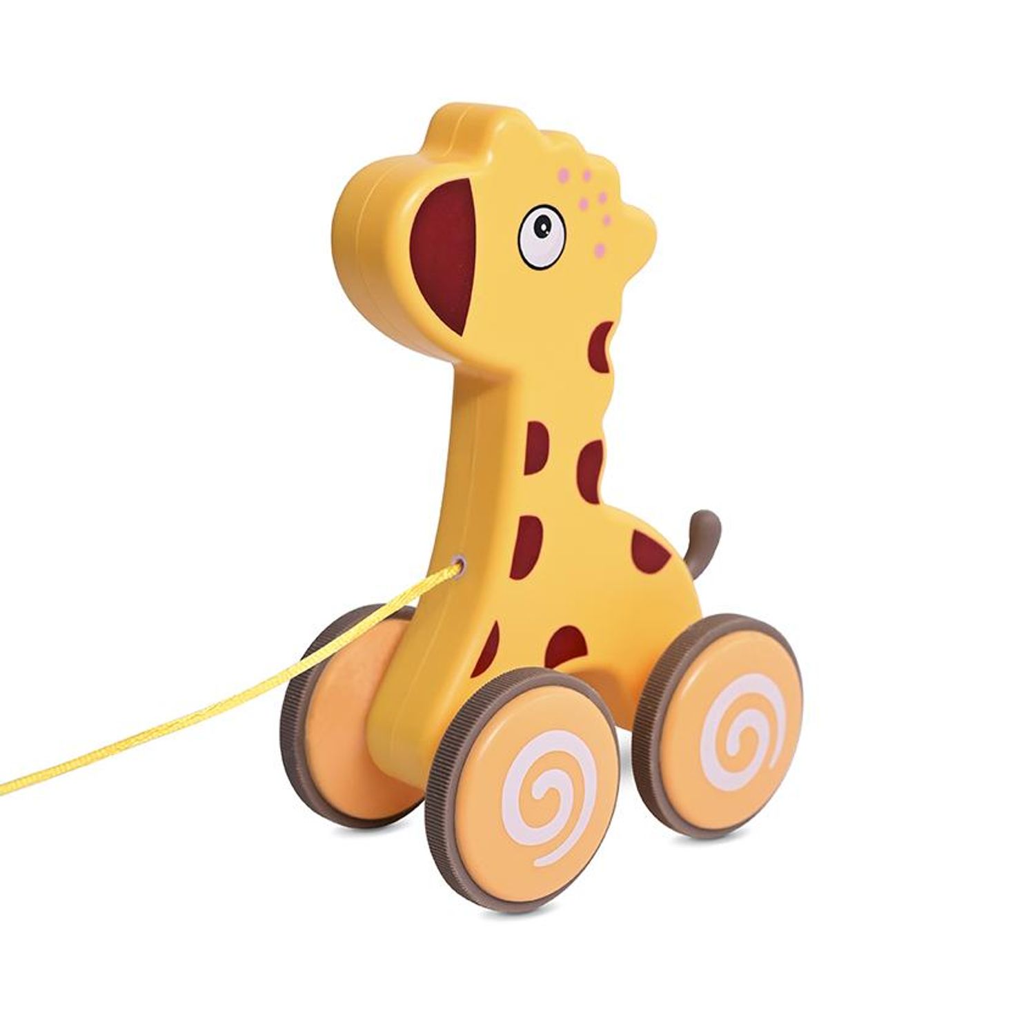 Jucarie de tras cu roti, 9-36 luni, Girafa Orange fotografia produsului