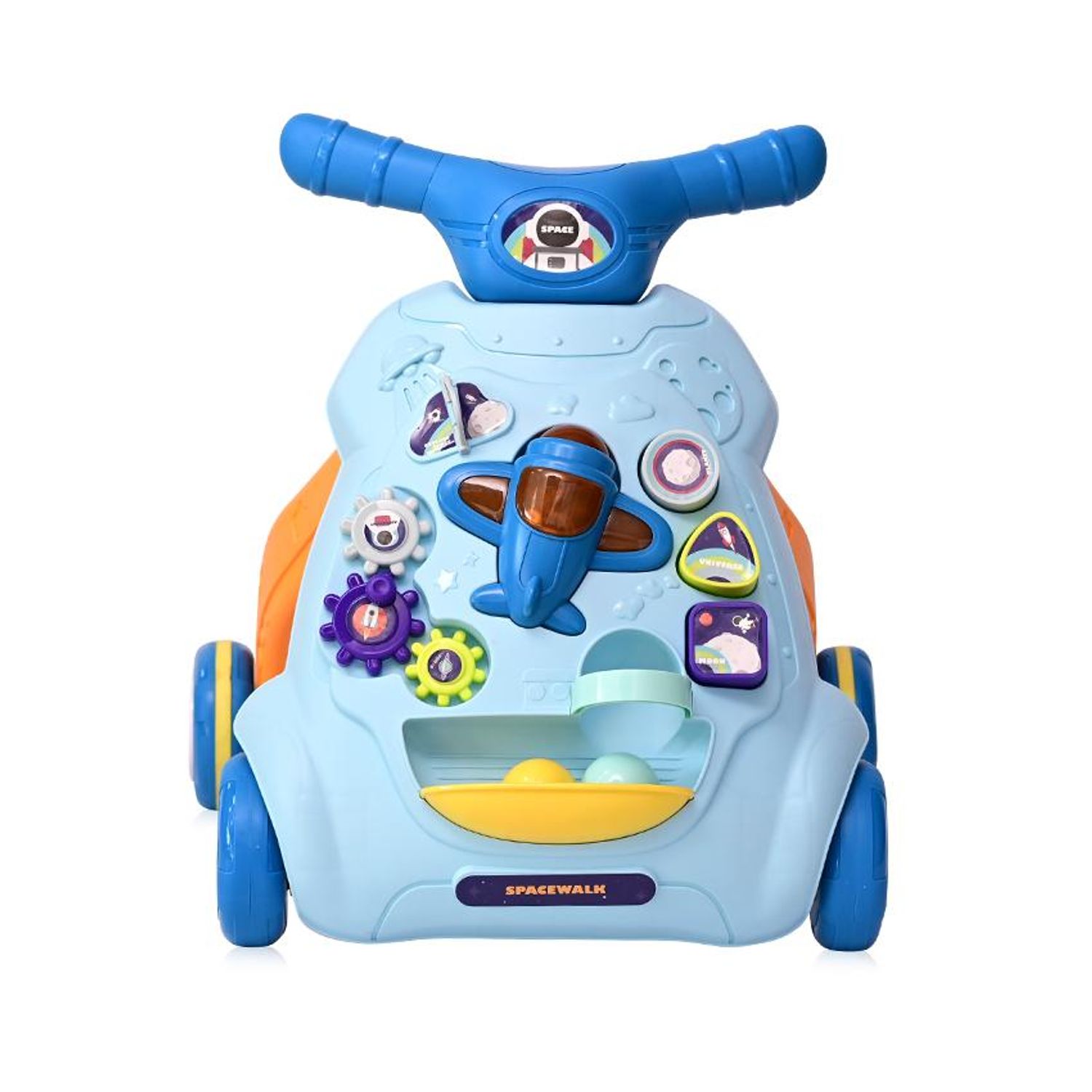 Antemergator multifunctional, cu centru de activitati, Space, Blue fotografia produsului View 2 L