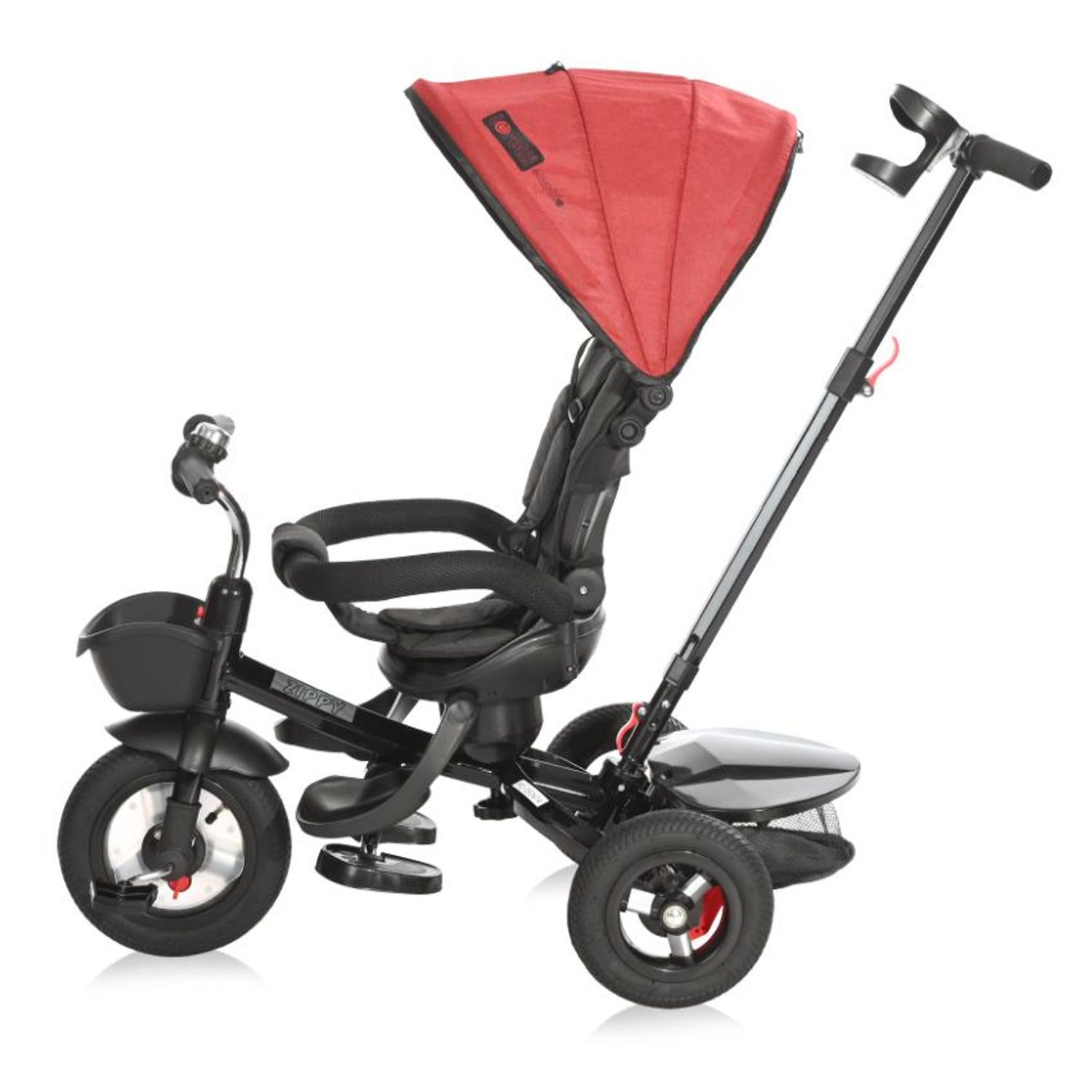 Tricicleta pentru copii, Zippy Air, control parental, 12-36 luni, Ruby fotografia produsului View 3 L