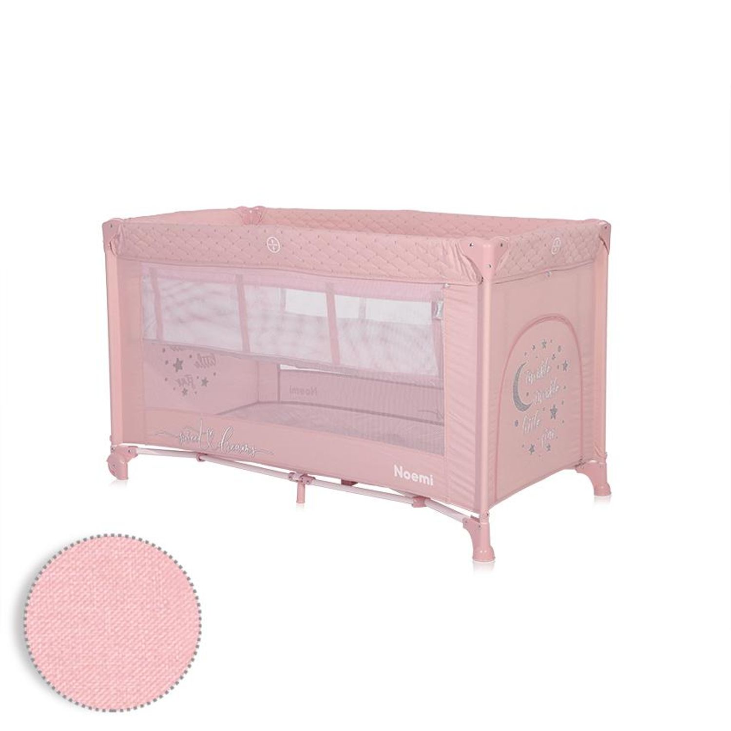 Patut pliabil Noemi, 2 nivele, Mellow Rose Star fotografia produsului