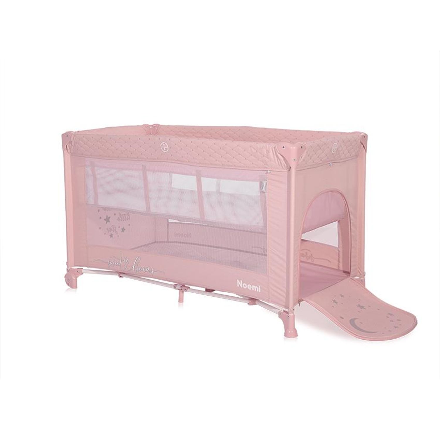 Patut pliabil Noemi, 2 nivele, Mellow Rose Star fotografia produsului View 3 L