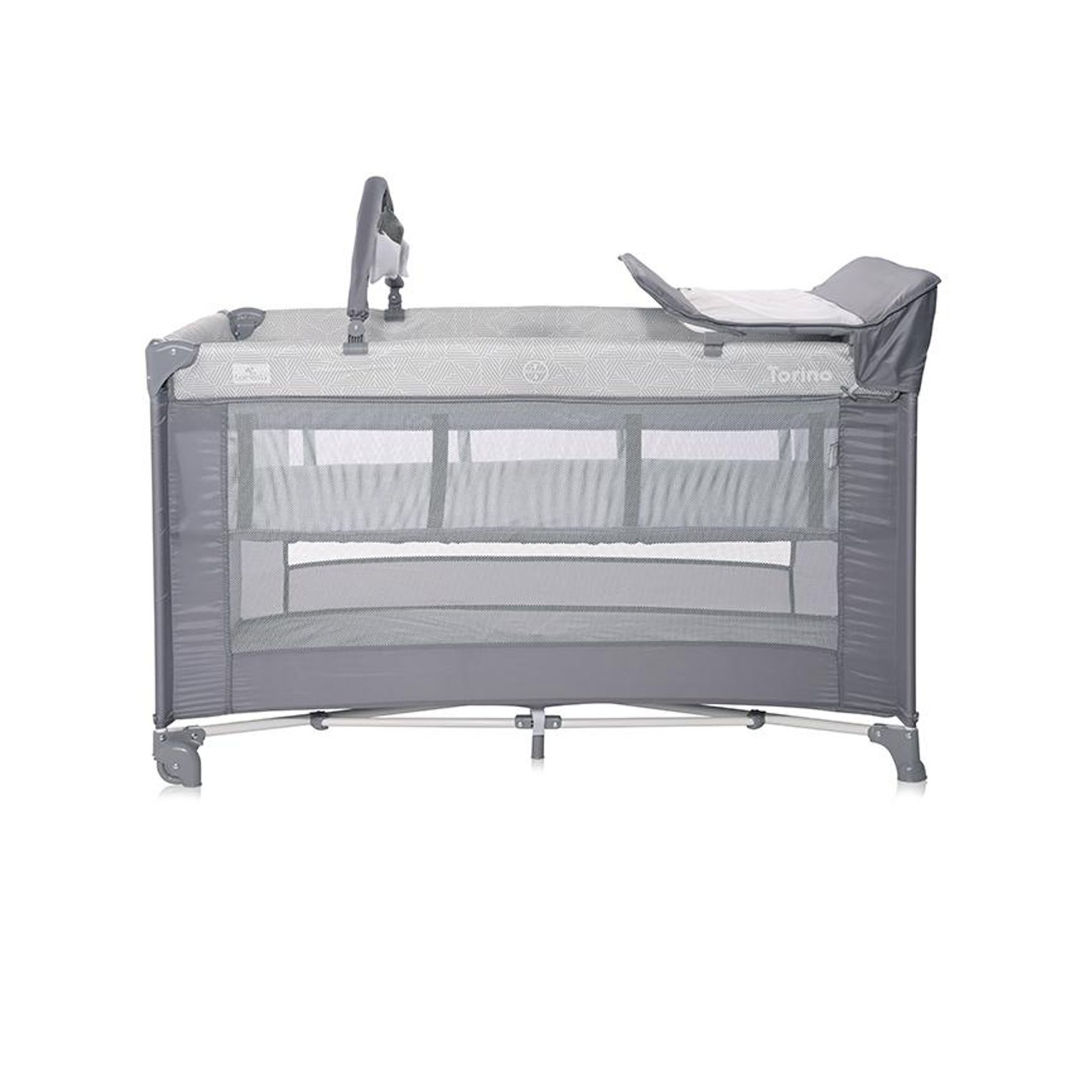 Patut pliabil Torino Plus, 2 nivele cu accesorii, Grey Elements fotografia produsului View 2 L