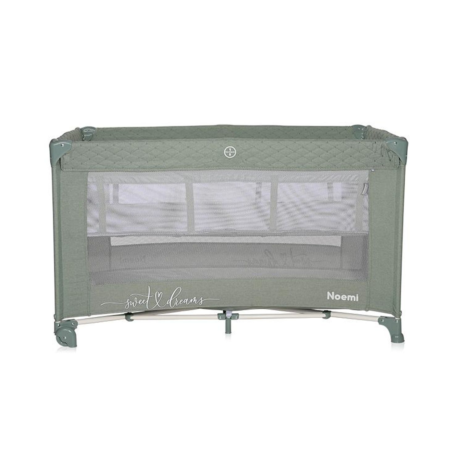 Patut pliabil Noemi, 2 nivele, Iceberg Green Star fotografia produsului View 2 L