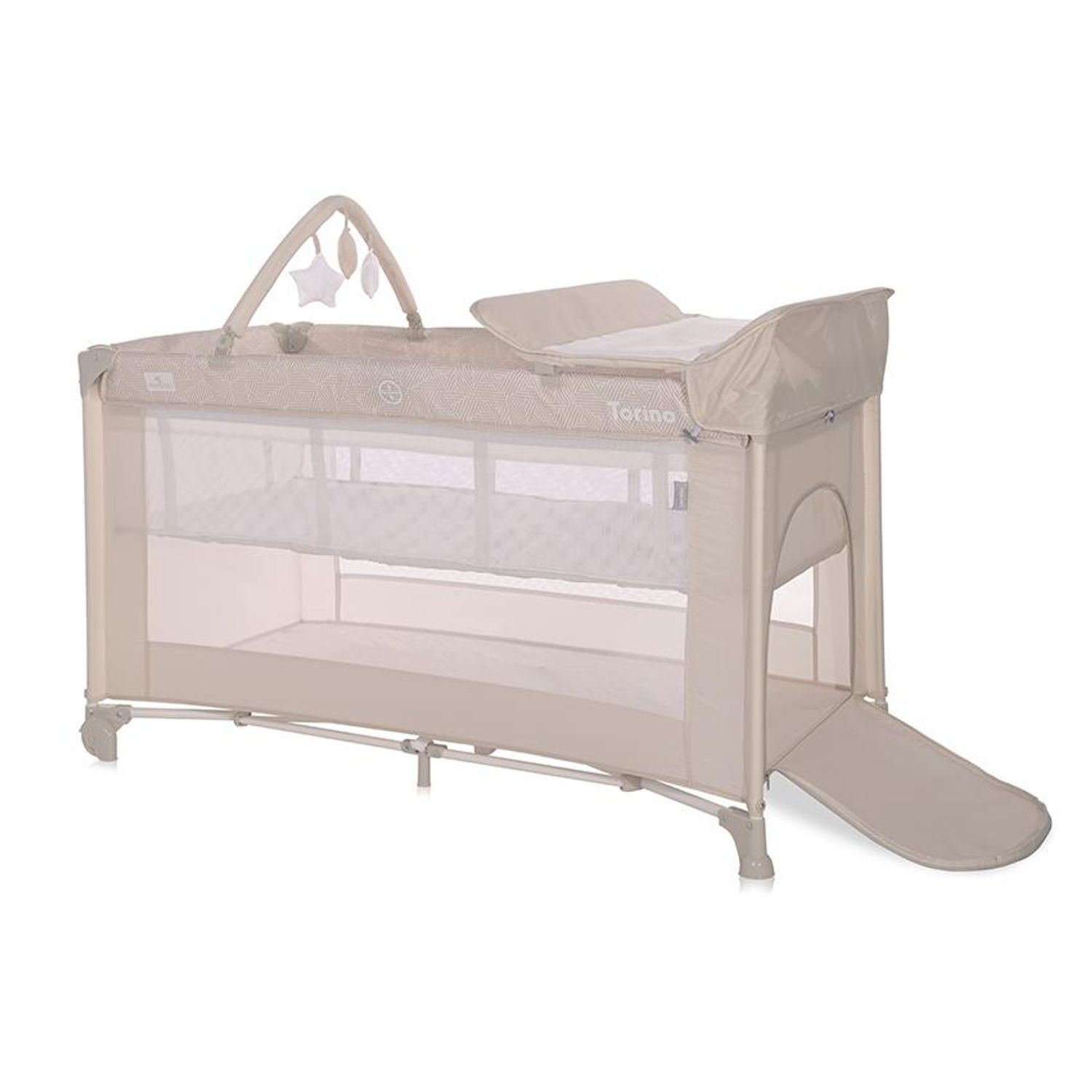 Patut pliabil Torino Plus, 2 nivele cu accesorii, Fog Elements fotografia produsului View 3 L