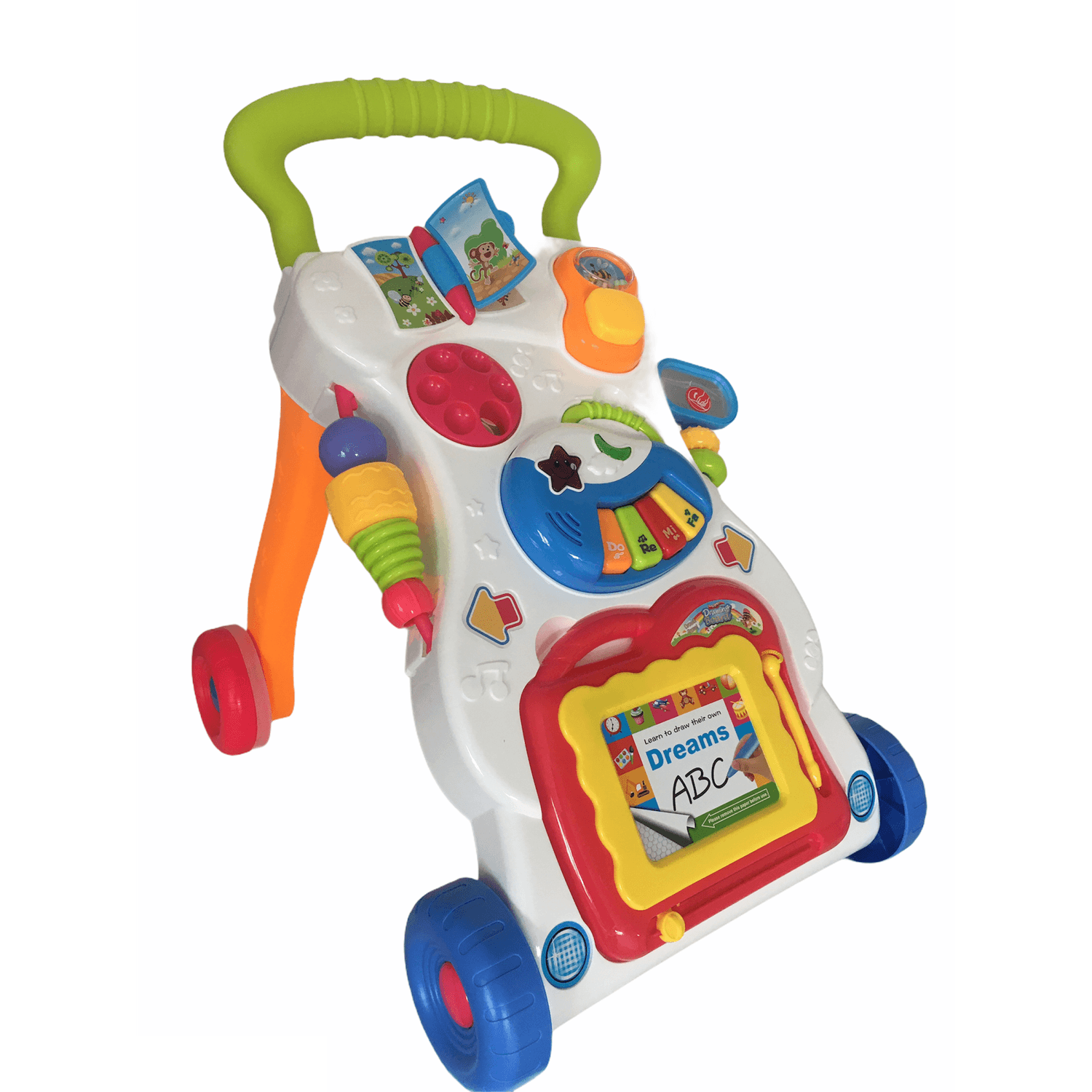 Antepremergator multifunctional, cu centru de activitati, Funny, multicolor fotografia produsului