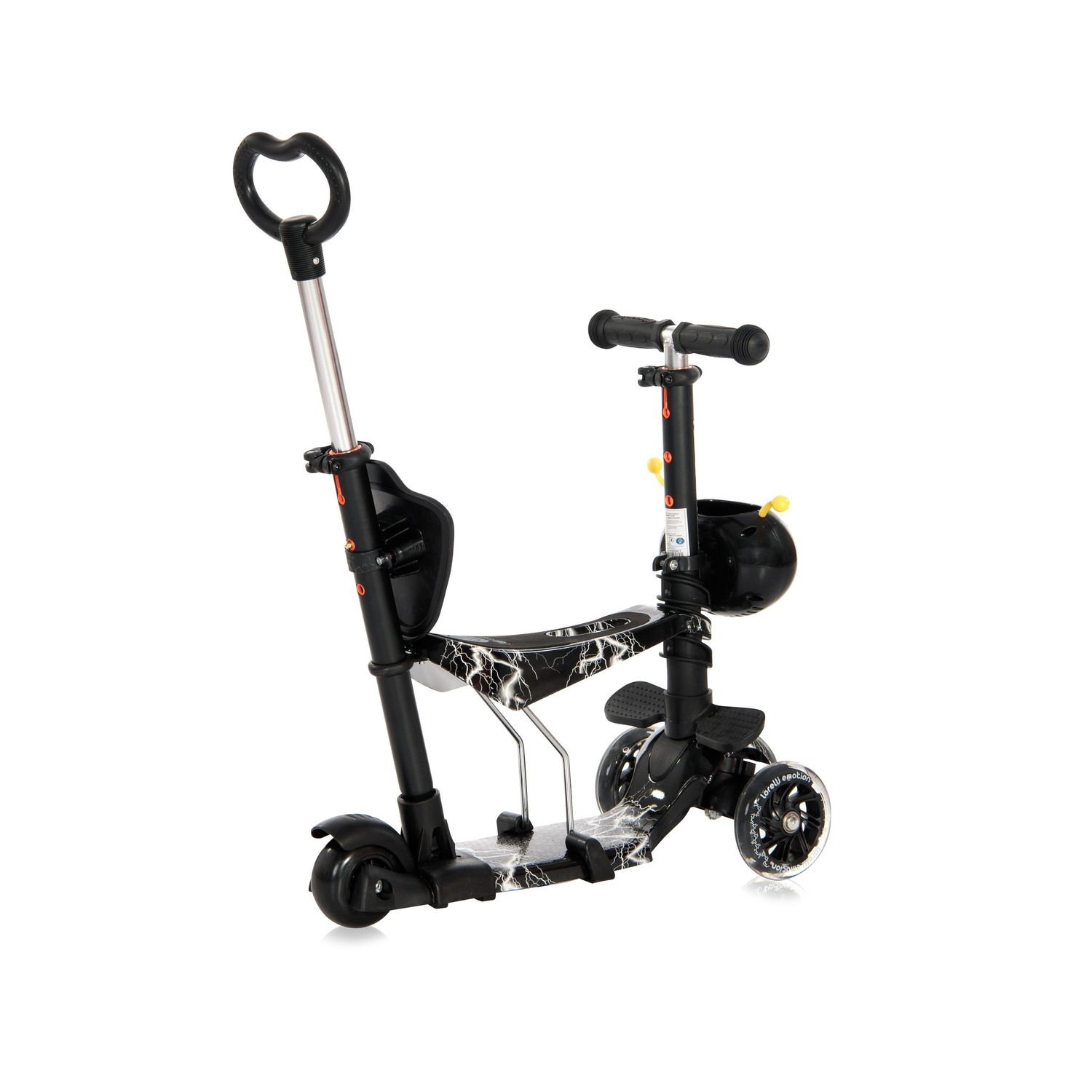 Trotineta pentru copii Smart Plus, Black Flash fotografia produsului View 2 L