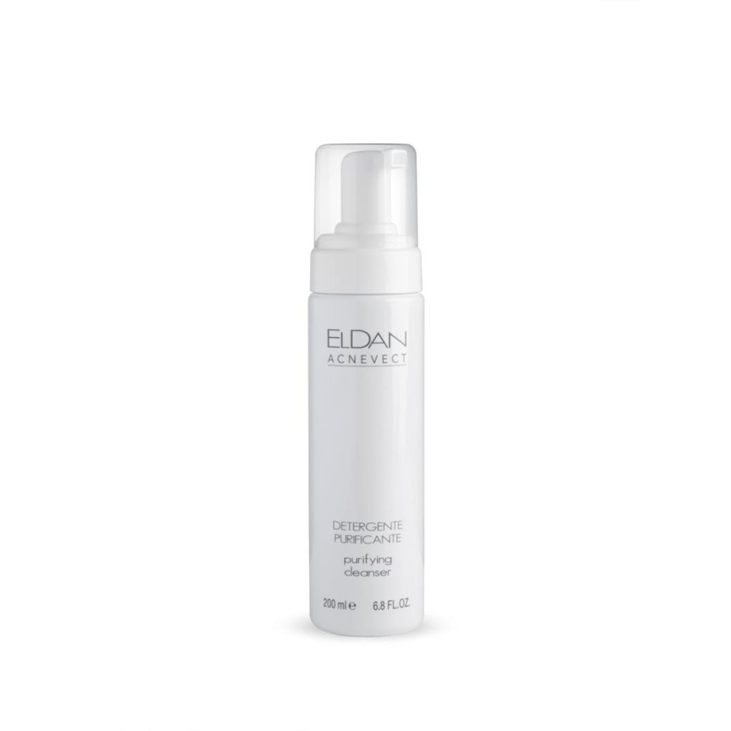 Spuma "Acnevect purifying cleanser" - demachiant pentru ten gras si problematic Eldan, 200 ml fotografia produsului