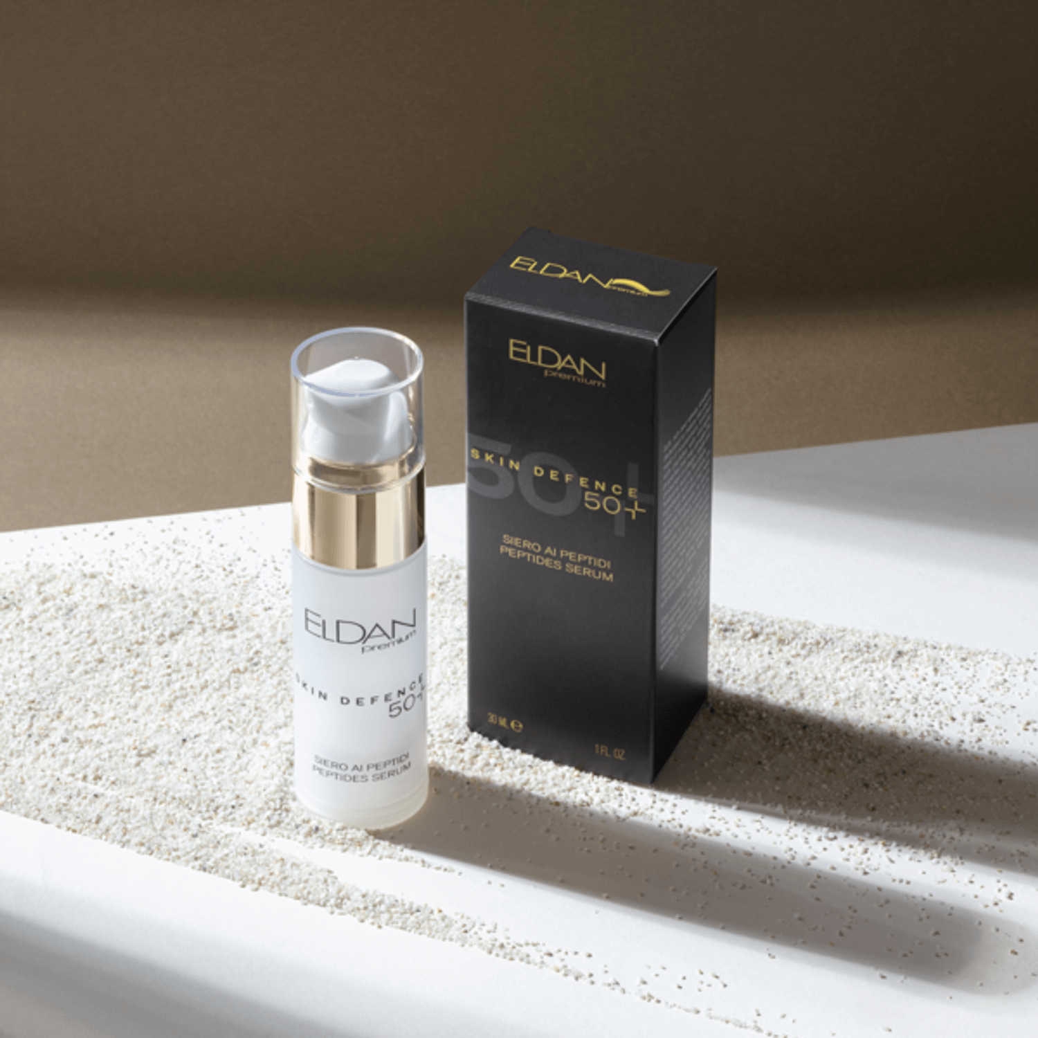 Ser "Skin Defence" cu peptide 50+ pentru toate tipurile de piele, Eldan 30 ml fotografia produsului View 2 L