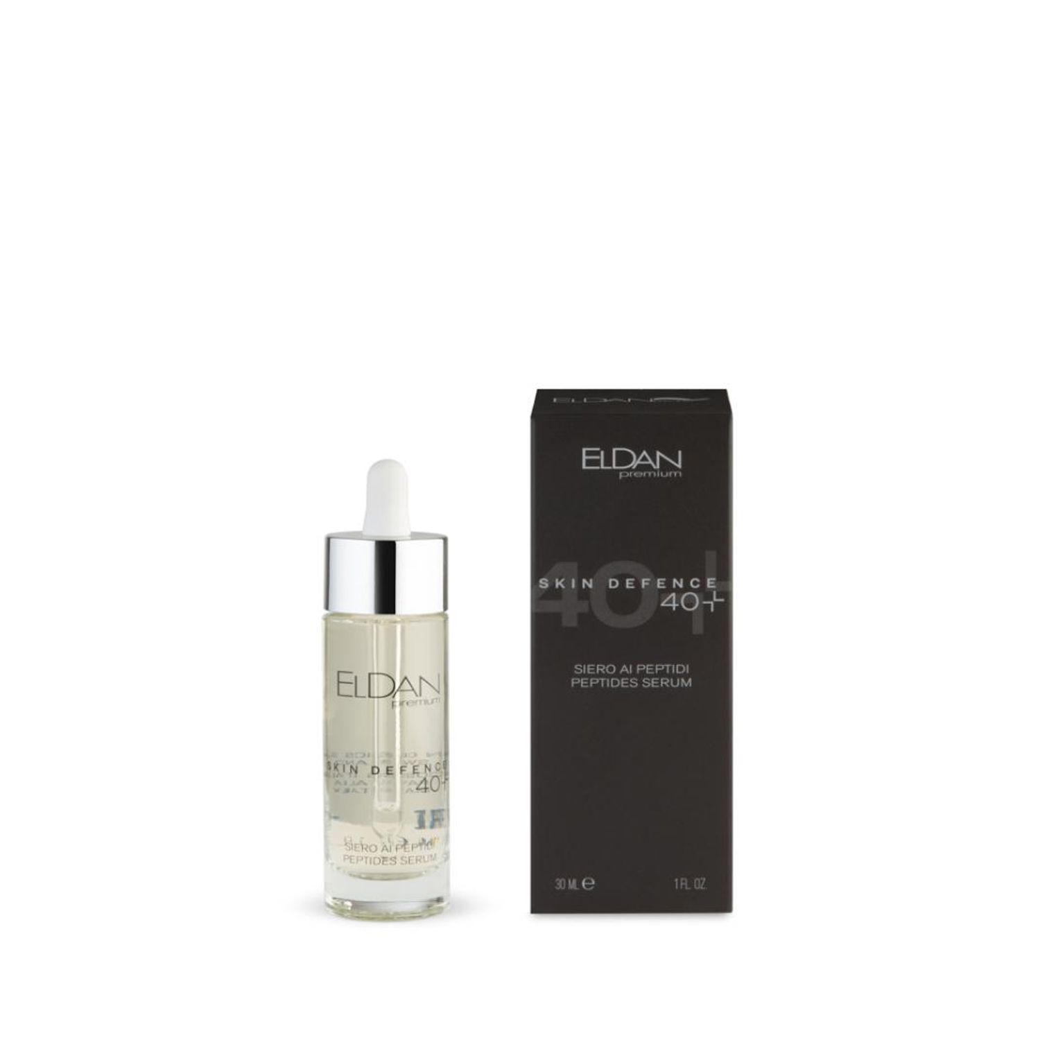 Ser "Skin defence" cu peptide 40+ pentru toate tipurile de piele, Eldan 30 ml fotografia produsului