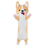 Jucarie de plus tip perna, catel corgi, 70 cm fotografia produsului