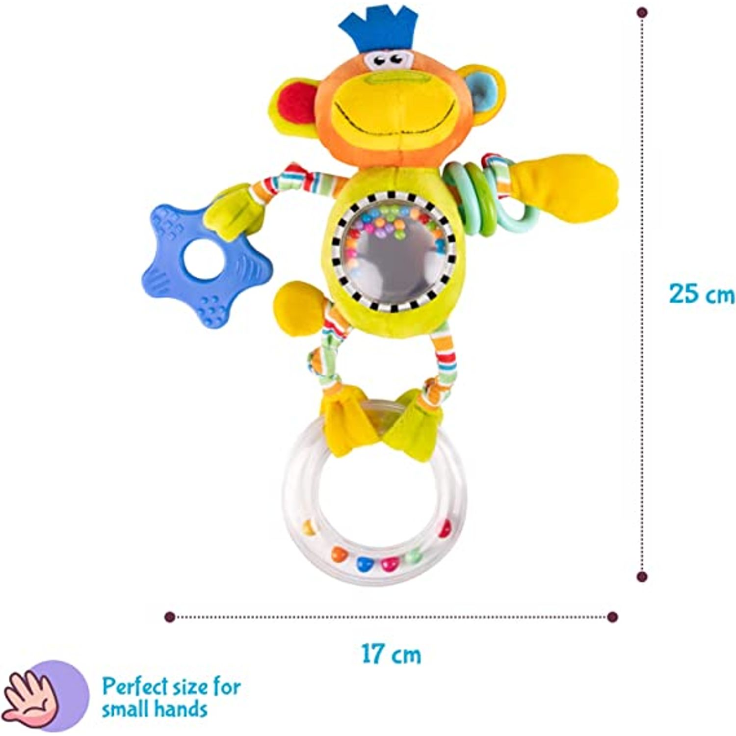 Jucarie interactiva pentru bebelusi, maimuta 25 cm fotografia produsului View 4 L