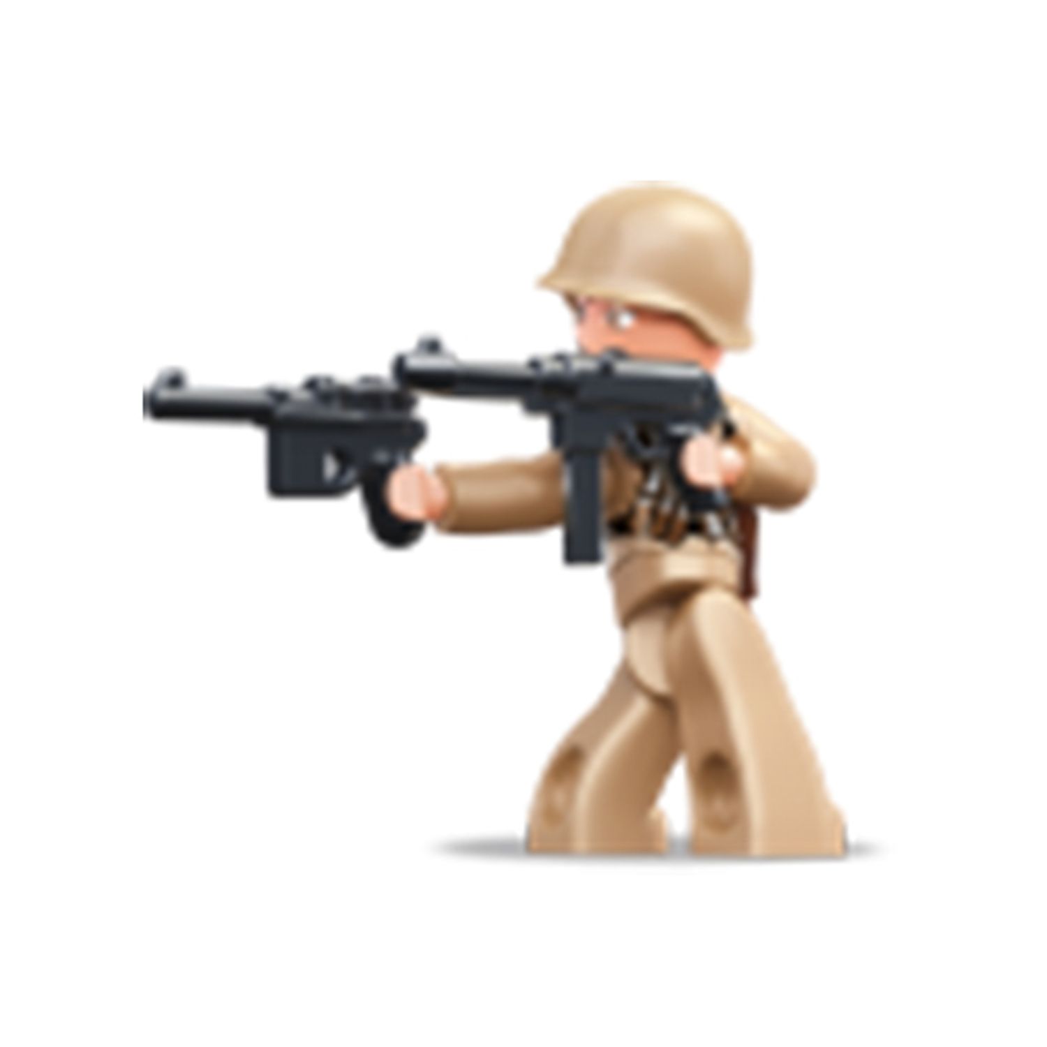 Set de constructie Sluban, Minifigurine WWII, pungi plastic, 16 piese fotografia produsului View 3 L