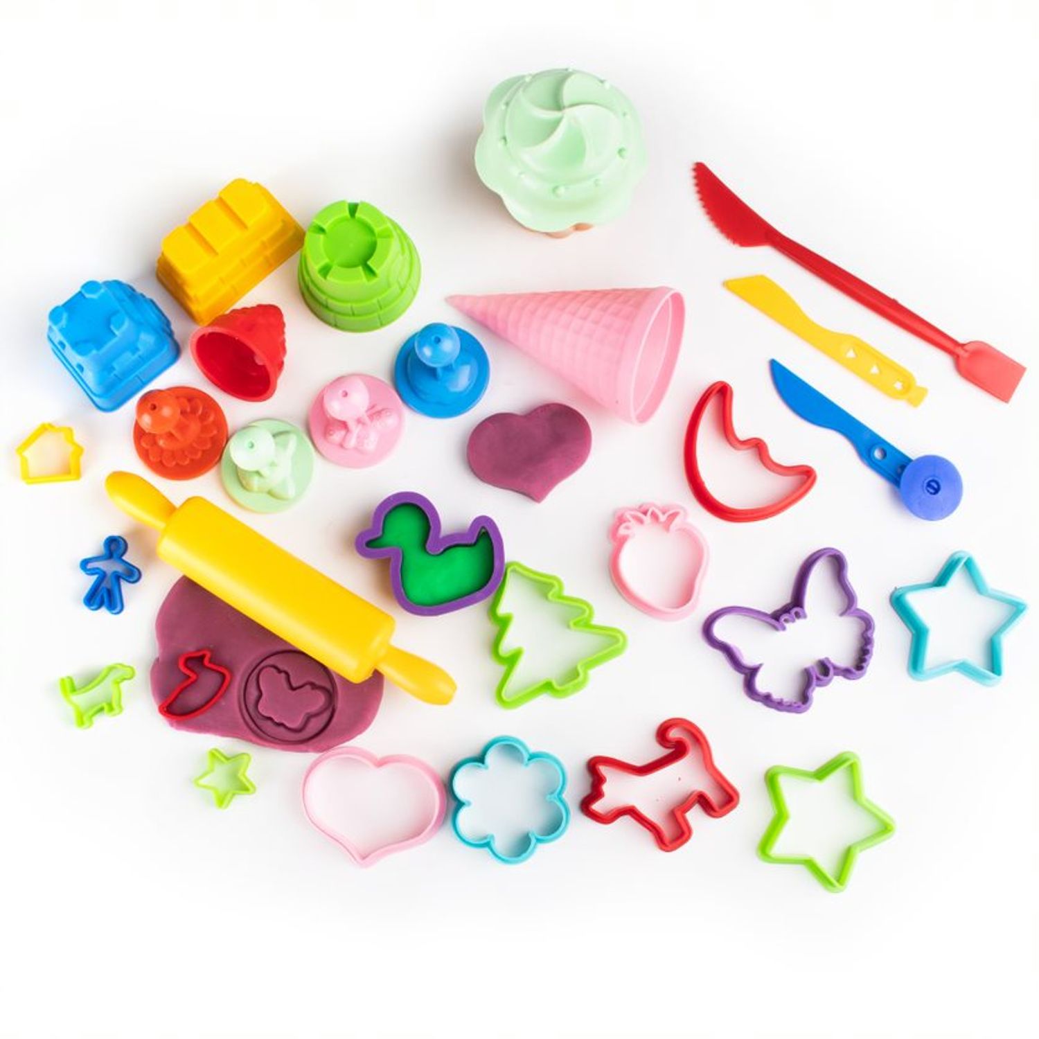 Set GenioKids 30 de ustensile de bucatarie pentru modelat fotografia produsului