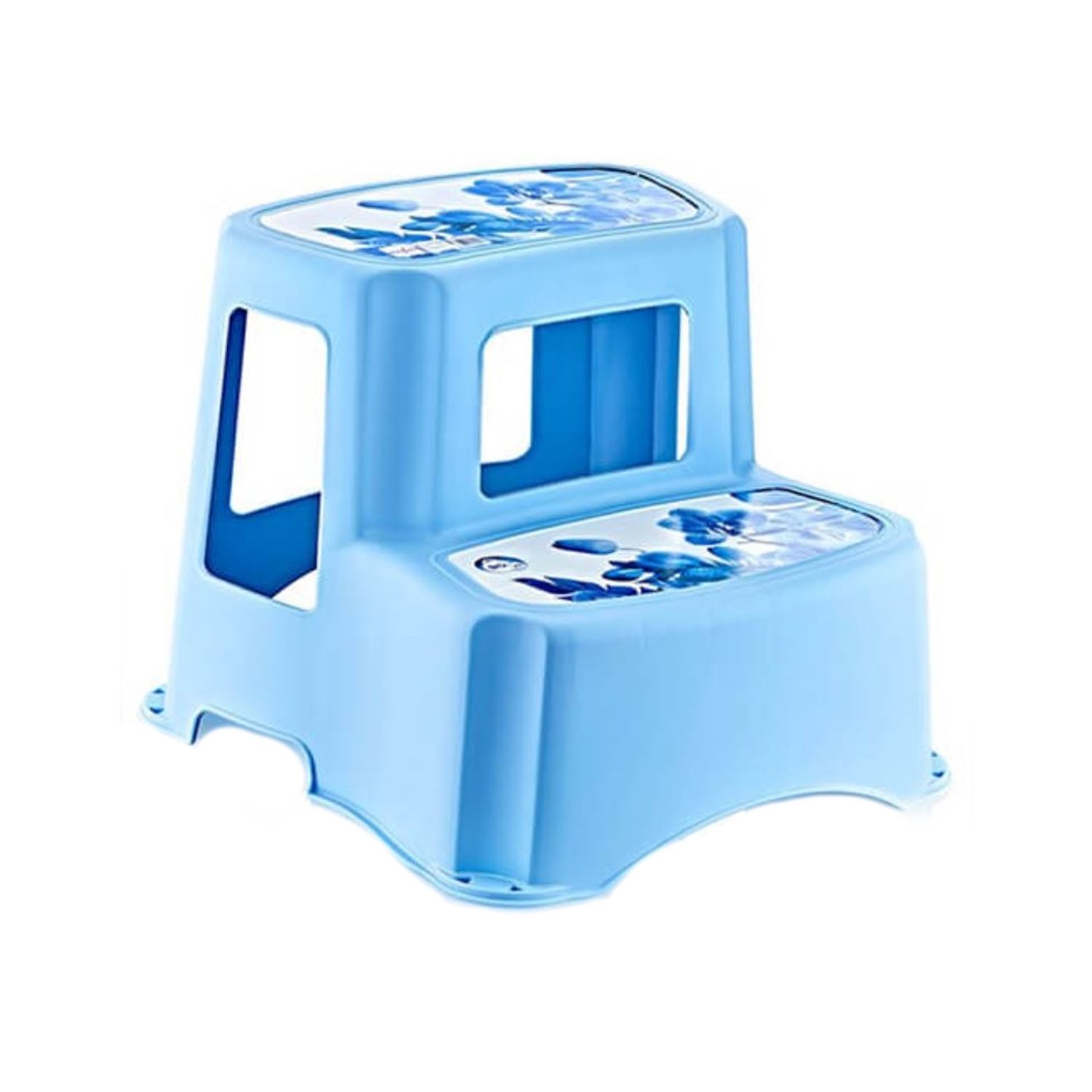 Scaunel inaltator WC cu  doua trepte pentru copii , bleu, 37x39x29 cm fotografia produsului