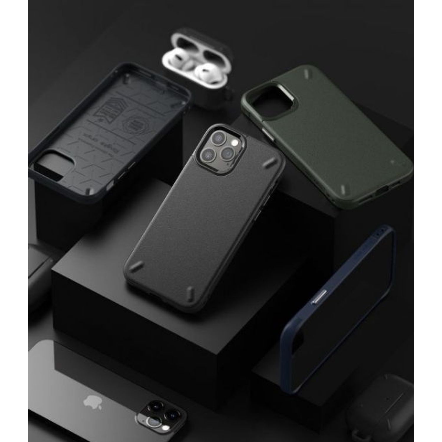 Protectie spate Ringke OXAP0023 pentru iPhone 12 Pro Max (Negru) fotografia produsului View 4 L