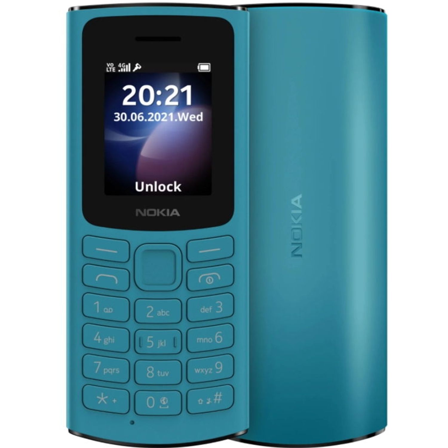 Telefon mobil Nokia 105, Dual Sim, 4G (Albastru) fotografia produsului View 2 L