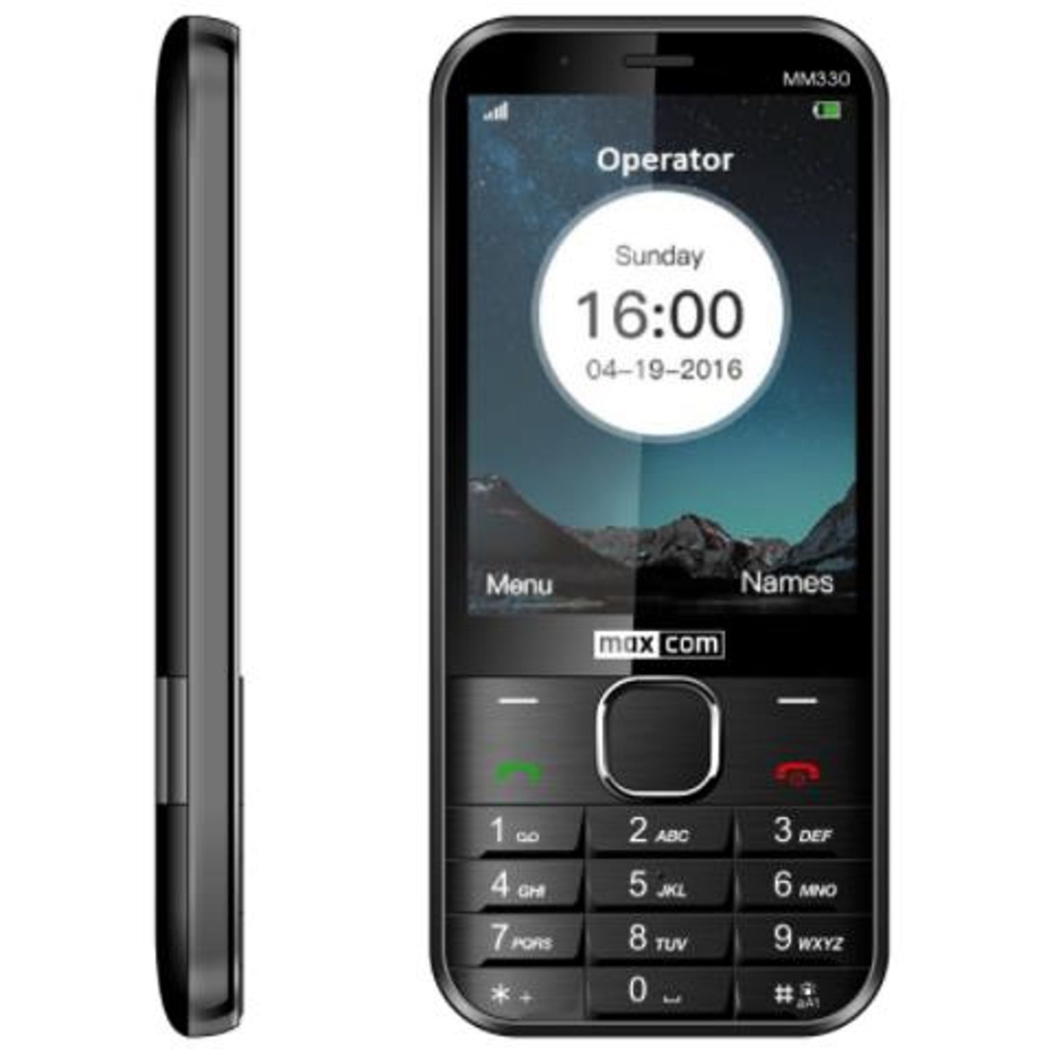 Telefon MaxCom Classic MM330, Display 3.2", 5MP, 3G, Single Sim (Negru) fotografia produsului View 2 L