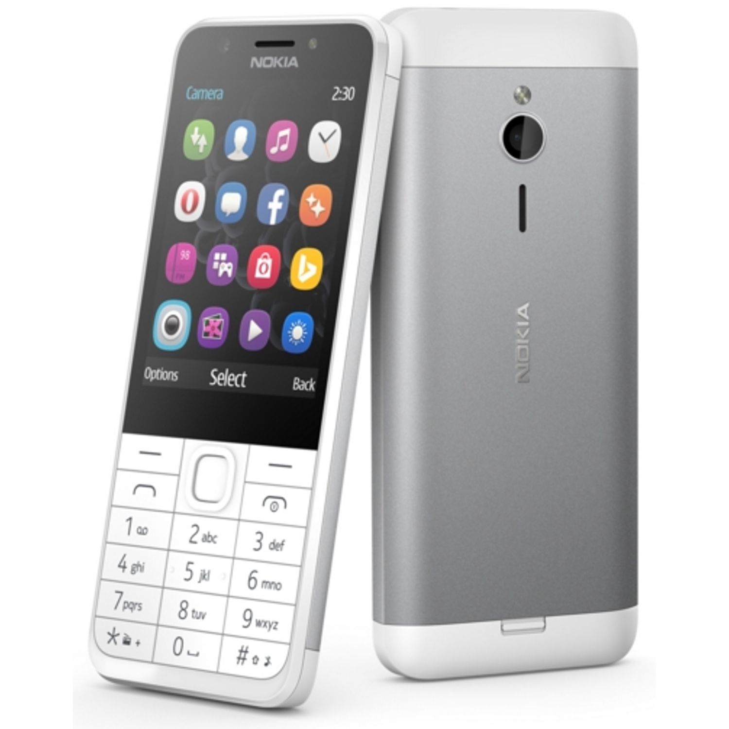 Telefon Mobil Nokia 230, TFT 2.8", 2MP, Dual Sim (Argintiu) fotografia produsului View 4 L