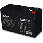 Acumulator UPS nJoy GP07122F, 12V /7Ah, conectori T2 fotografia produsului View 2 S