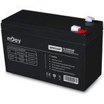 Acumulator UPS nJoy GP07122F, 12V /7Ah, conectori T2 fotografia produsului