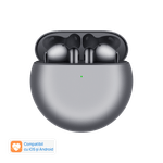 Casti True Wireless Huawei Freebuds 4 Hero-CT060, Bluetooth 5.2, Microfon dual, ANC (Argintiu) fotografia produsului