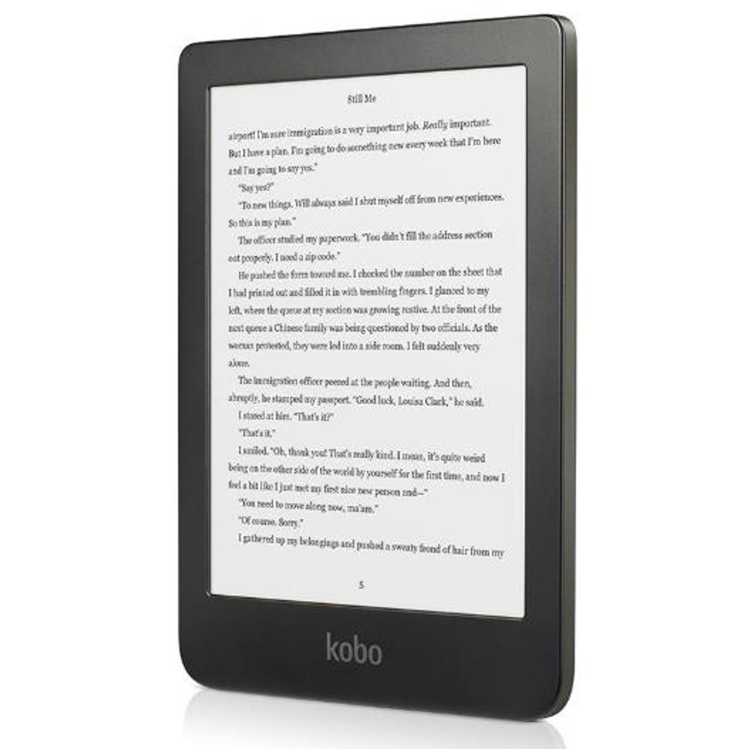 E-Book Reader Kobo Clara HD, Ecran Carta E Ink touchscreen 6", 8GB, Wi-Fi (Negru) fotografia produsului View 2 L
